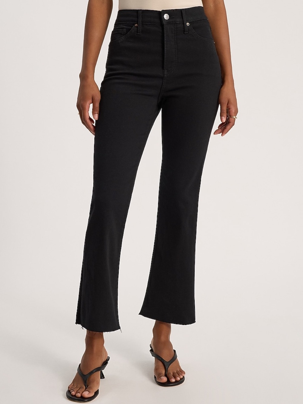 Express Black Boot Cut Crop Pants